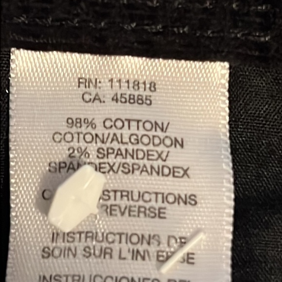 Michael Kors Sz 28 Black corduroy five pocket slim pants - Picture 8 of 8